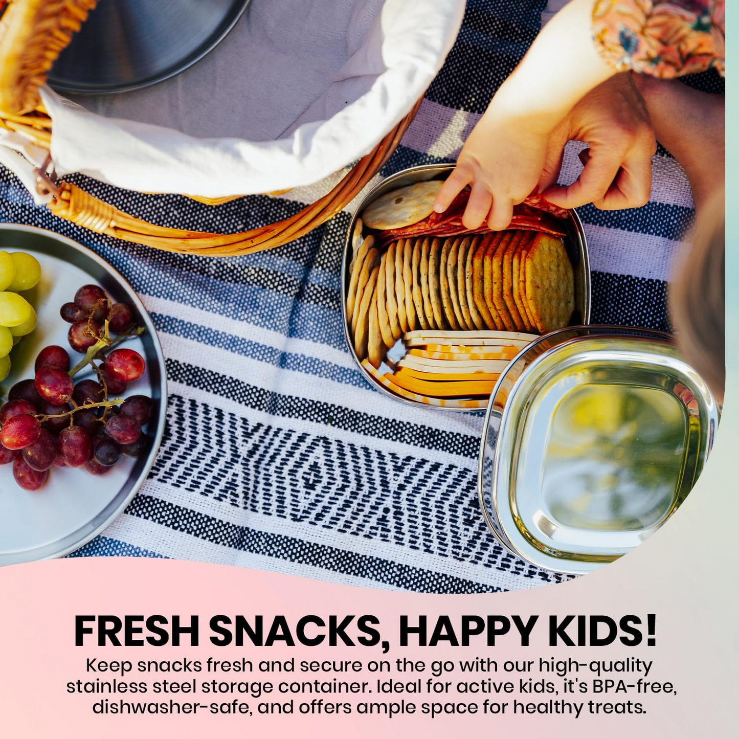 Stainless Steel Square Storage Container